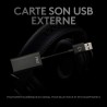 Logitech g pro x casque filaire gamer over-ear avec micro bleu vo!ce, dts headphone:x 2.0, transducteurs pro-g 50mm, son surroun