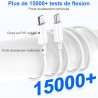 Chargeur iPhone,Chargeur Rapide avec 2M Câble USB C,Type C Adaptateur Secteur pour Original Apple iPhone 14/13/12/11/Plus/Pro/Pr