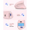 TECKNET Souris Verticale, 4800 DPI Souris sans Fil Ergonomique, Protège Le Bras, Souris sans Fil 6 Boutons pour PC, Ordinateur P