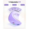 TECKNET Souris Verticale, 4800 DPI Souris sans Fil Ergonomique, Protège Le Bras, Souris sans Fil 6 Boutons pour PC, Ordinateur P