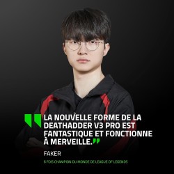 Razer DeathAdder V3 Pro - Souris Esports Ergonomique Sans Fil Légère (Design léger 63g, Capteur Optique Focus Pro 30K, Commutate