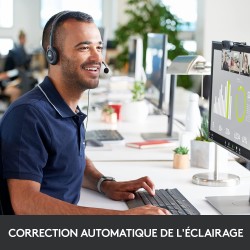 Logitech C270 Webcam Streaming HD, 720p/30ips, Appel Vidéo HD Large Champ de Vision, Correction de la Lumière, Micro Antiparasit