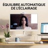 Logitech Brio 100 Webcam Full HD pour réunions/Streaming, équilibre Auto de l'éclairage, Micro intégré, volet de confidentialité