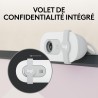 Logitech Brio 100 Webcam Full HD pour réunions/Streaming, équilibre Auto de l'éclairage, Micro intégré, volet de confidentialité