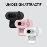 Logitech Brio 100 Webcam Full HD pour réunions/Streaming, équilibre Auto de l'éclairage, Micro intégré, volet de confidentialité