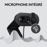 Logitech Brio 100 Webcam Full HD pour réunions/Streaming, équilibre Auto de l'éclairage, Micro intégré, volet de confidentialité