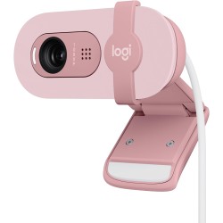 Logitech Brio 100 Webcam Full HD pour réunions/Streaming, équilibre Auto de l'éclairage, Micro intégré, volet de confidentialité