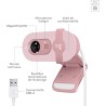 Logitech Brio 100 Webcam Full HD pour réunions/Streaming, équilibre Auto de l'éclairage, Micro intégré, volet de confidentialité