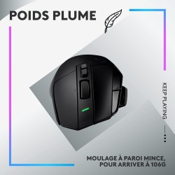 Logitech G G502 X PLUS LIGHTSPEED Souris Gaming RVB Sans Fil - Souris optique boutons hybrides LIGHTFORCE, LIGHTSYNC RVB, Capteu