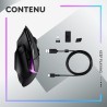 Logitech G G502 X PLUS LIGHTSPEED Souris Gaming RVB Sans Fil - Souris optique boutons hybrides LIGHTFORCE, LIGHTSYNC RVB, Capteu