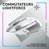 Logitech G G502 X PLUS LIGHTSPEED Souris Gaming RVB Sans Fil - Souris optique boutons hybrides LIGHTFORCE, LIGHTSYNC RVB, Capteu
