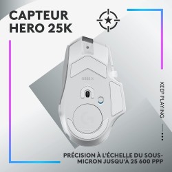 Logitech G G502 X PLUS LIGHTSPEED Souris Gaming RVB Sans Fil - Souris optique boutons hybrides LIGHTFORCE, LIGHTSYNC RVB, Capteu