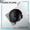 Logitech G502 X Souris Gaming Filaire - LIGHTFORCE boutons primaires hybrides optique-mécanique, capteur gaming HERO 25K, compat