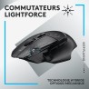 Logitech G502 X LIGHTSPEED Souris Gaming Sans Fil - Souris optique avec boutons optiques-mécaniques hybrides LIGHTFORCE, Capteur