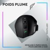 Logitech G502 X LIGHTSPEED Souris Gaming Sans Fil - Souris optique avec boutons optiques-mécaniques hybrides LIGHTFORCE, Capteur