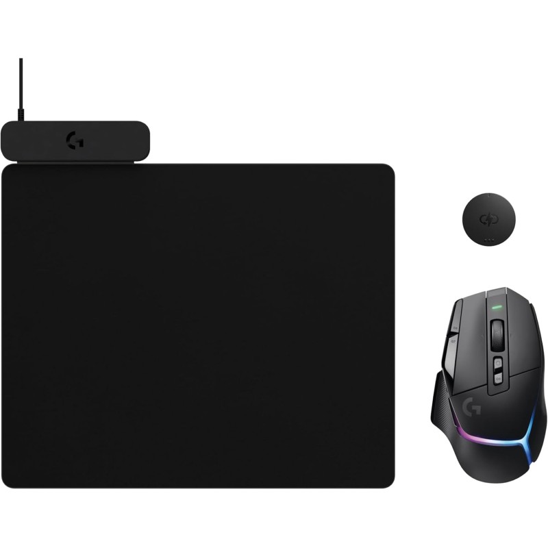 Logitech G G502 X PLUS LIGHTSPEED Souris gaming RVB sans fil, système de charge sans fil POWERPLAY 2, charge illimitée, RVB pers