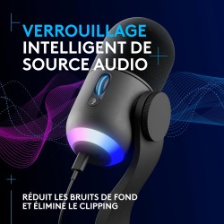 G502 x plus gaming mouse - noir + yeti gx bundle