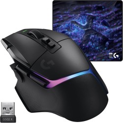 Logitech G G502 X Plus Lightspeed + G640 SE Combo - Souris Gaming RVB sans Fil et Grand Tapis de Souris Gaming en Tissu (460 x 4