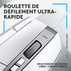 Logitech G502 X Souris Gaming Filaire - LIGHTFORCE boutons primaires hybrides optique-mécanique, capteur gaming HERO 25K, compat