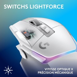 Logitech G G915 X LIGHTSPEED TKL Clavier gaming sans fil ultra-plat, touches PBT double couche, touches entièrement programmable