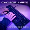 Logitech g g515 tkl corded gaming keyboard (french layout) - noir