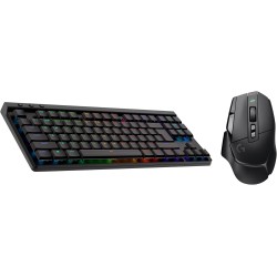Logitech G G502 X LIGHTSPEED Souris Gaming Sans Fil avec boutons optiques-mécaniques hybrides LIGHTFORCE, Logitech G G515 LIGHTS