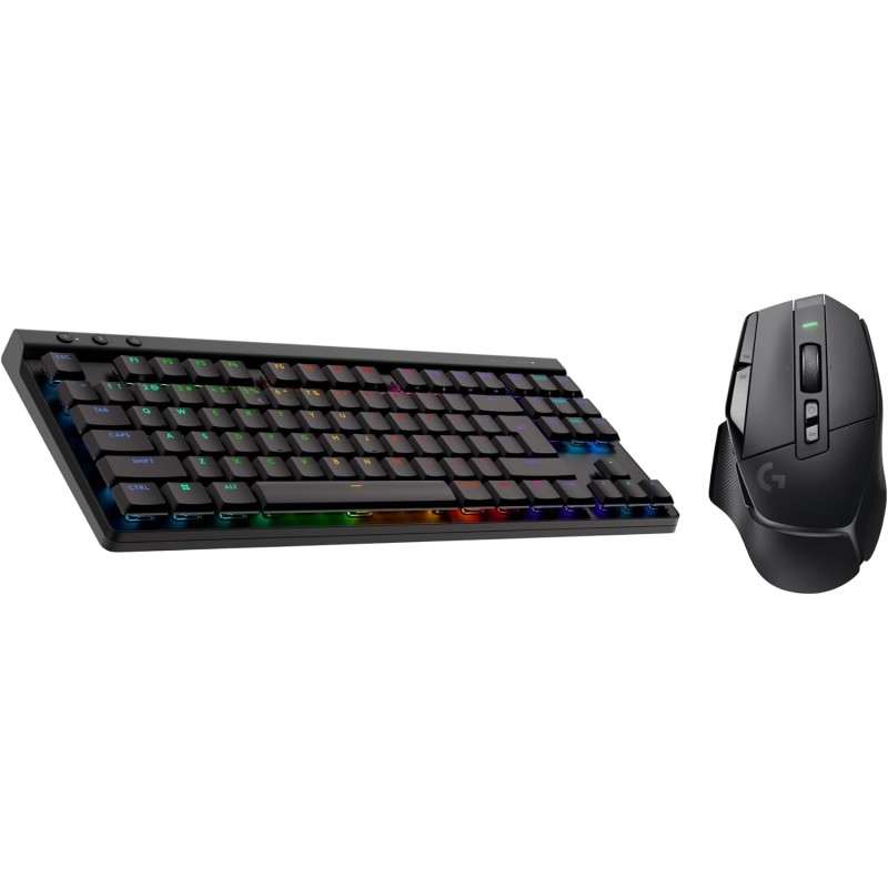 Logitech G G502 X LIGHTSPEED Souris Gaming Sans Fil avec boutons optiques-mécaniques hybrides LIGHTFORCE, Logitech G G515 LIGHTS