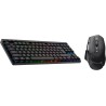 Logitech G G502 X LIGHTSPEED Souris Gaming Sans Fil avec boutons optiques-mécaniques hybrides LIGHTFORCE, Logitech G G515 LIGHTS