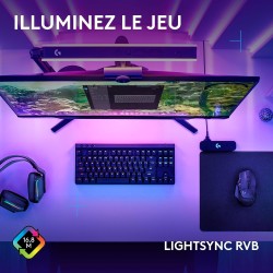 Logitech G G502 X LIGHTSPEED Souris Gaming Sans Fil avec boutons optiques-mécaniques hybrides LIGHTFORCE, Logitech G G515 LIGHTS