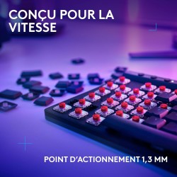 Logitech G G502 X LIGHTSPEED Souris Gaming Sans Fil avec boutons optiques-mécaniques hybrides LIGHTFORCE, Logitech G G515 LIGHTS