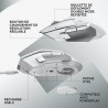Logitech G G502 X LIGHTSPEED Souris Gaming Sans Fil - Souris optique avec boutons optiques-mécaniques hybrides, Logitech G G515 