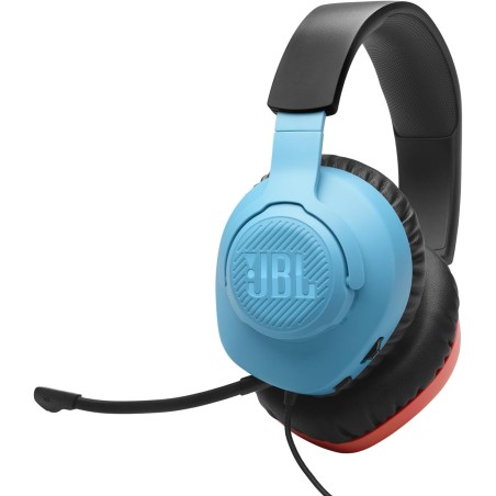 JBL Quantum 100N, casque gaming circum-auriculaire filaire, micro amovible, QuantumSURROUND Signature, comfortable, compatibilit