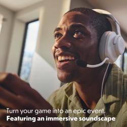 JBL Quantum 100M2 Casque gaming filaire circum-auriculaire avec microphone amovible, son JBL QuantumSOUND Signature, câble jack 