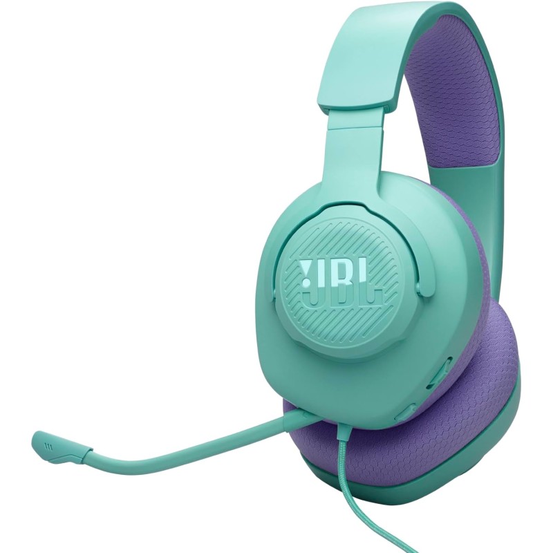JBL Quantum 100M2 Casque gaming filaire circum-auriculaire avec microphone amovible, son JBL QuantumSOUND Signature, câble jack 