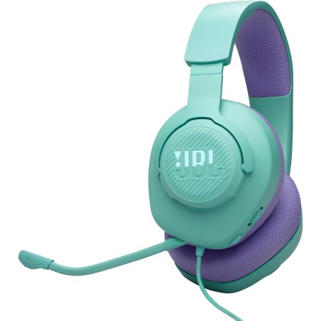 JBL Quantum 100M2 Casque gaming filaire circum-auriculaire avec microphone amovible, son JBL QuantumSOUND Signature, câble jack 