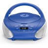 Gueray Lecteur CD Portable Boombox Radio CD Compact avec Haut-Parleurs Stéréo Radio FM Entrée AUX 3,5 mm Jack Casque et Écran LC