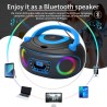 Lecteur cd stéréo portable boombox avec radio fm, bleutooth, lecture de cd-r/cd-rw/mp3/wma, port usb, entrée aux, prise casque