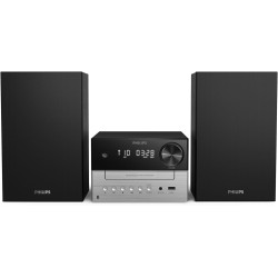 Philips tam3205m2 hifi microchaîne, bleutooth, lecteur cd, usb, radio fm auracast, 85% matières recyclées après consommation