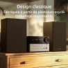 Philips tam3205m2 hifi microchaîne, bleutooth, lecteur cd, usb, radio fm auracast, 85% matières recyclées après consommation