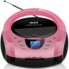 Boombox portable - cd/cd-r - usb - radio fm - entrée aux-in - prise casque - radio enfants - chaîne stéréo - système compact - r