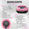 Boombox portable - cd/cd-r - usb - radio fm - entrée aux-in - prise casque - radio enfants - chaîne stéréo - système compact - r
