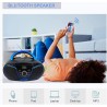Lecteur cd avec bleutooth, lp-d02 radio fm portable stéréo avec son cristallin, lecture mp3, entrée usb et aux, prise casque, ec