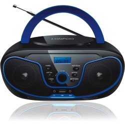 Lecteur cd avec bleutooth, lp-d02 radio fm portable stéréo avec son cristallin, lecture mp3, entrée usb et aux, prise casque, ec