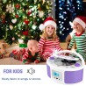 Poste cd enfant, wiscent radio fm lecteur cd portable boombox (avec bleutooth,radio fm,usb,aux,prise casque) lecteur cd enfant