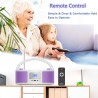 Poste cd enfant, wiscent radio fm lecteur cd portable boombox (avec bleutooth,radio fm,usb,aux,prise casque) lecteur cd enfant