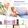 Poste cd enfant, wiscent radio fm lecteur cd portable boombox (avec bleutooth,radio fm,usb,aux,prise casque) lecteur cd enfant
