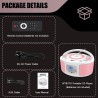 Poste cd enfant, wiscent radio fm lecteur cd portable boombox (avec bleutooth,radio fm,usb,aux,prise casque) lecteur cd enfant