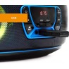 Radio-cd mp3 denver electronics bleutooth led lcd bleu noir/bleu
