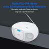 MEDION E66476 Stereo Sound System (Boombox, Lecteur CD, MP3, Cassette, Lecteur de Cassette Portable pour Enfants, Radio FM, AUX,