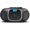 MEDION E66476 Système de Son stéréo (Boombox, Lecteur CD, MP3, Cassette, Lecteur de Cassette Portable pour Enfants, Radio FM, AU